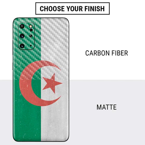 Algeria Flag Distressed Galaxy S20 Plus Skin